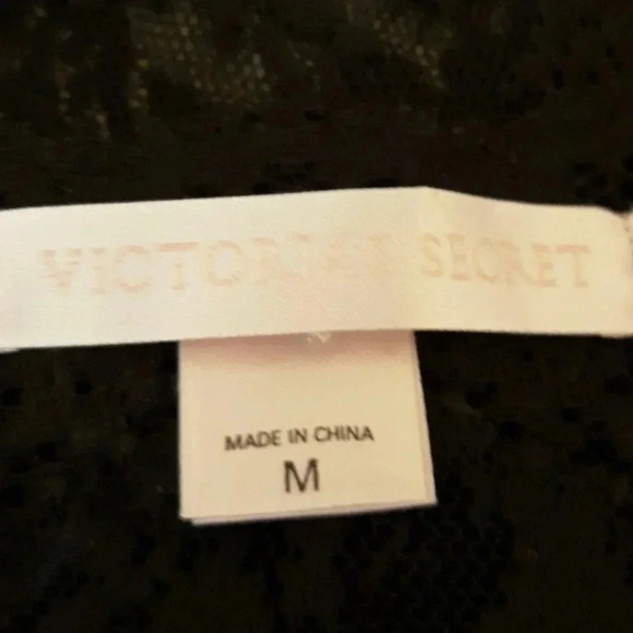 Victoria’s Secret black stretch lace chemise nightie - Picture 5 of 6